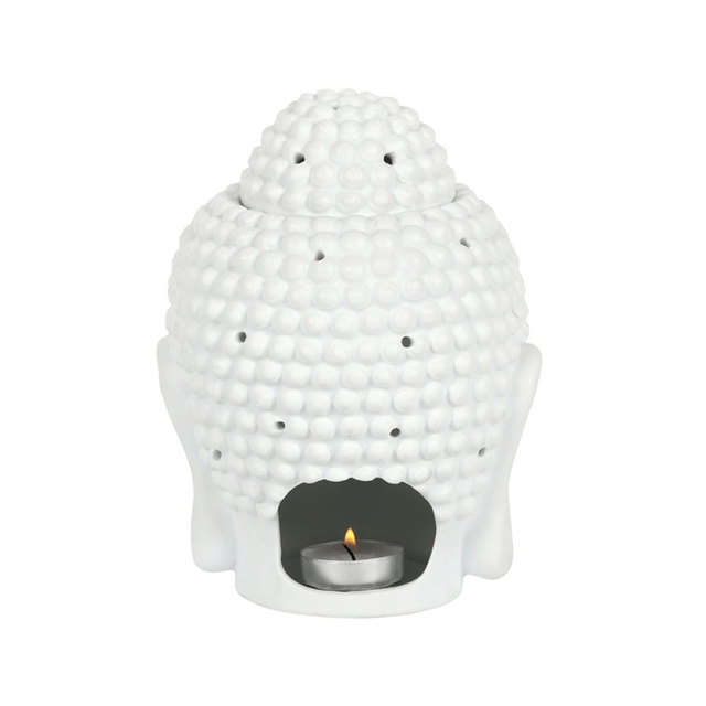 Large ceramic white Buddha burner