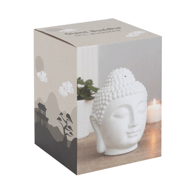 Large ceramic white Buddha burner