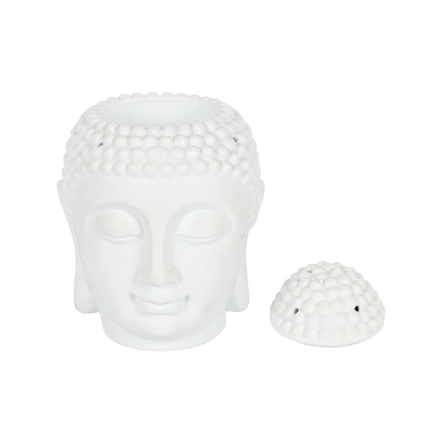 Large ceramic white Buddha burner